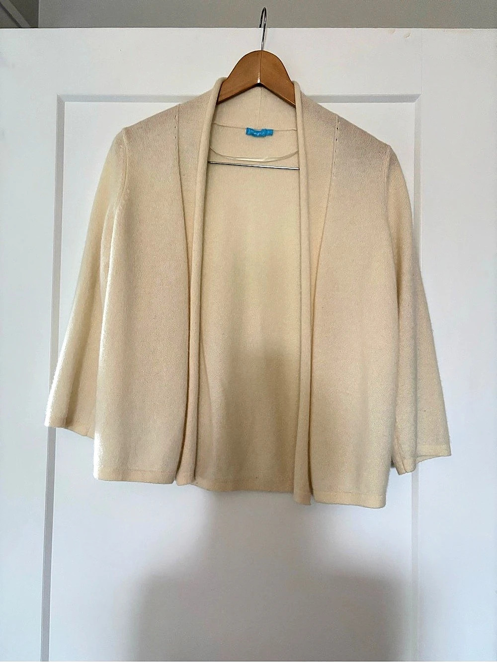 Cream 100% Cashmere Cardigan